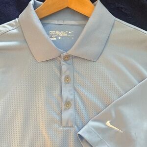 Nike Golf polo in light blue, Dri-fit Sz XL EUC